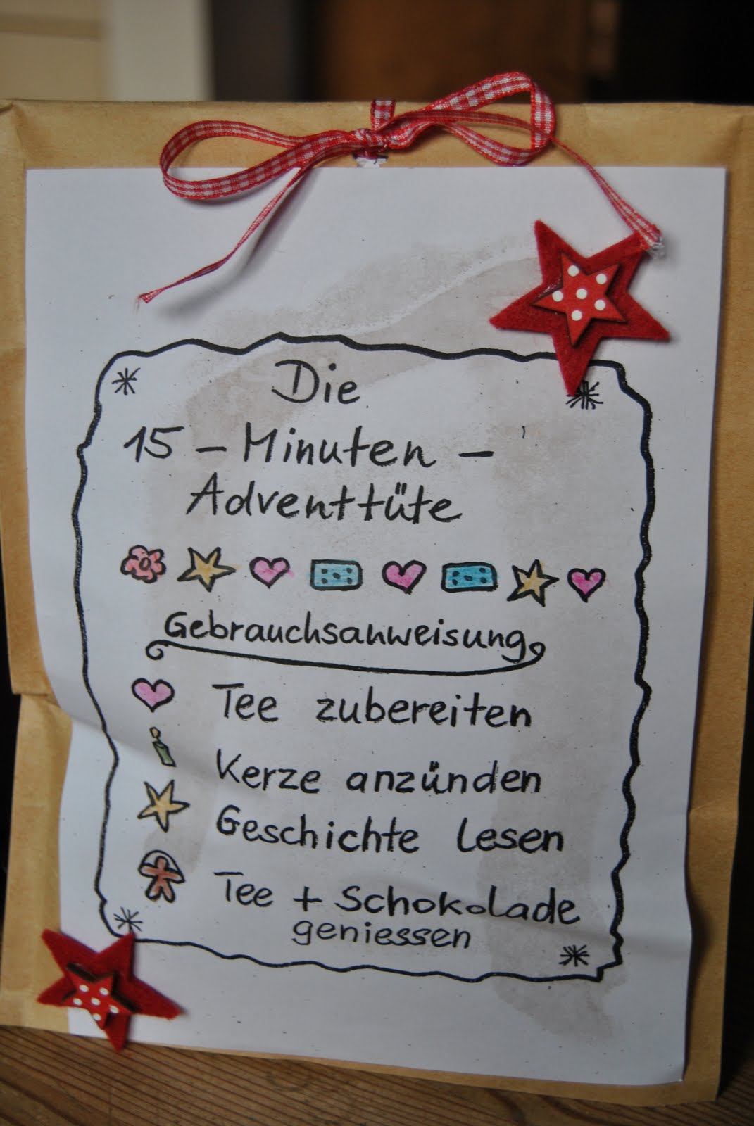 Karlas Chaosecke: die 15-Minuten-Adventstüte,..... ;o))