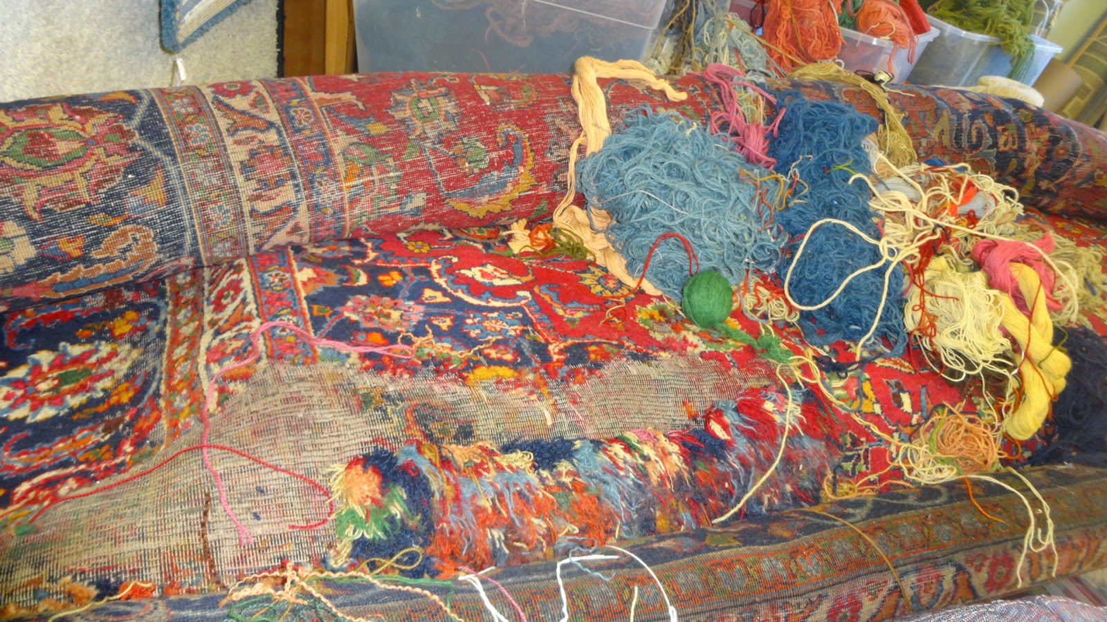 Rug Master Moth Damaged Rug Repair at Los Angeles Rug Cleaning