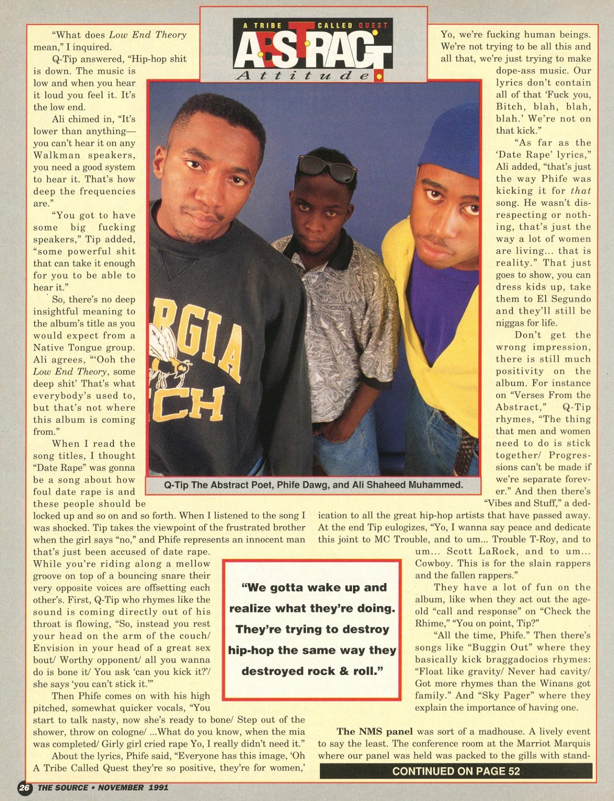 A Tribe Called Quest Interview (The Source, Nov. 19991) Page 3