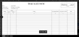  ini merupakan salah satu formulir atau format yang ada pada Laporan  Penggunaan Dana BOS  Contoh Buku Kas Umum Excel (Formulir BOS-K3) 2016 SD dan SMP