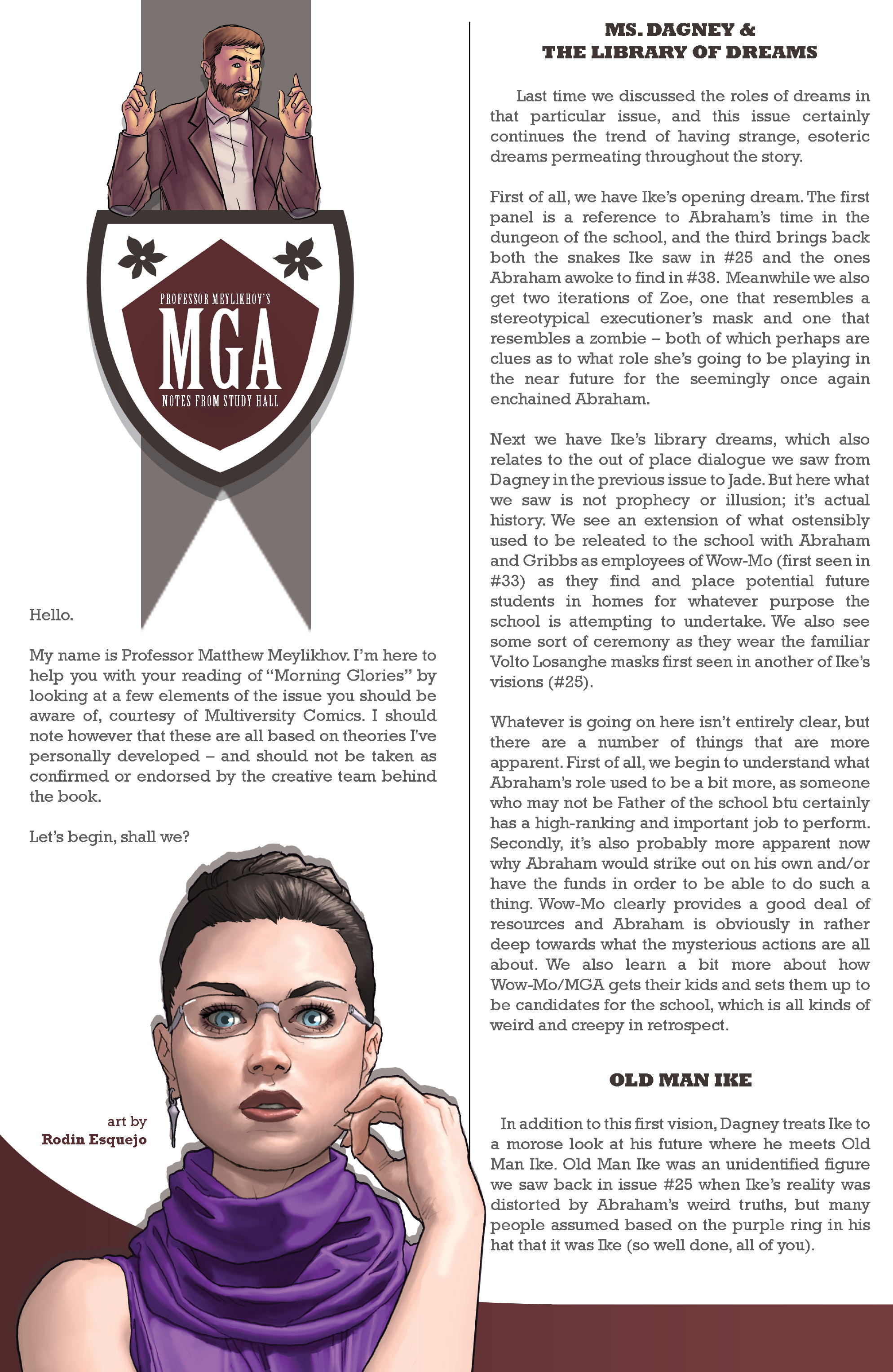 Read online Morning Glories comic -  Issue #43 - 33