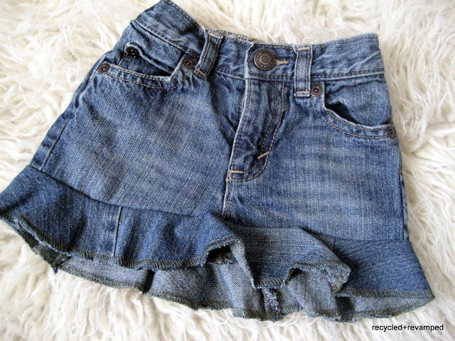 Victoria Velting: revamped jeans to skirt