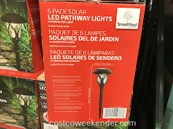 solar alpan lights smartyard pathway led costco pack