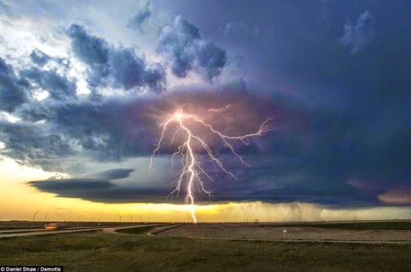 Dangerous Power of Nature : Amazing Supercell Storm