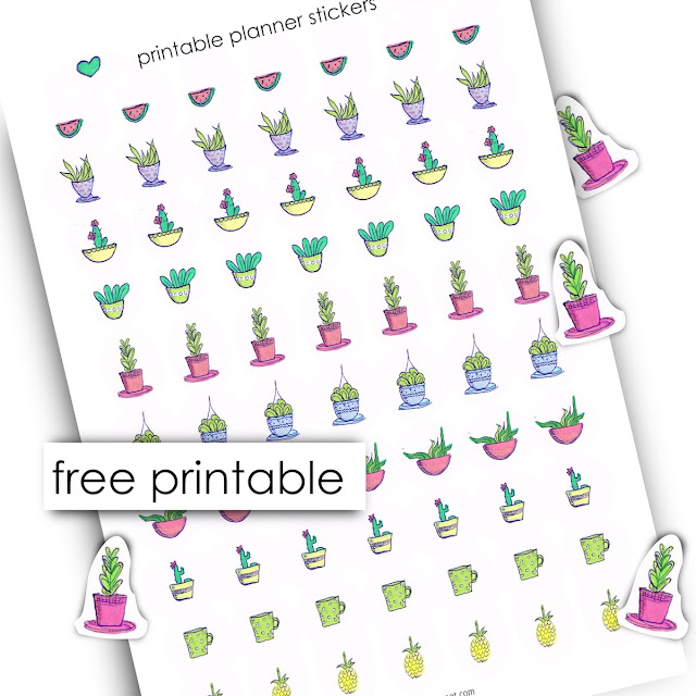 free printable number stickers - Zahlen Sticker Clipart - freebie