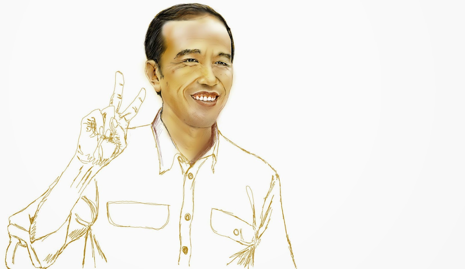  Sketsa  Gambar  Jokowi  Garlerisket