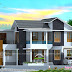 2325 sq-ft, 4 bedroom mixed roof home design