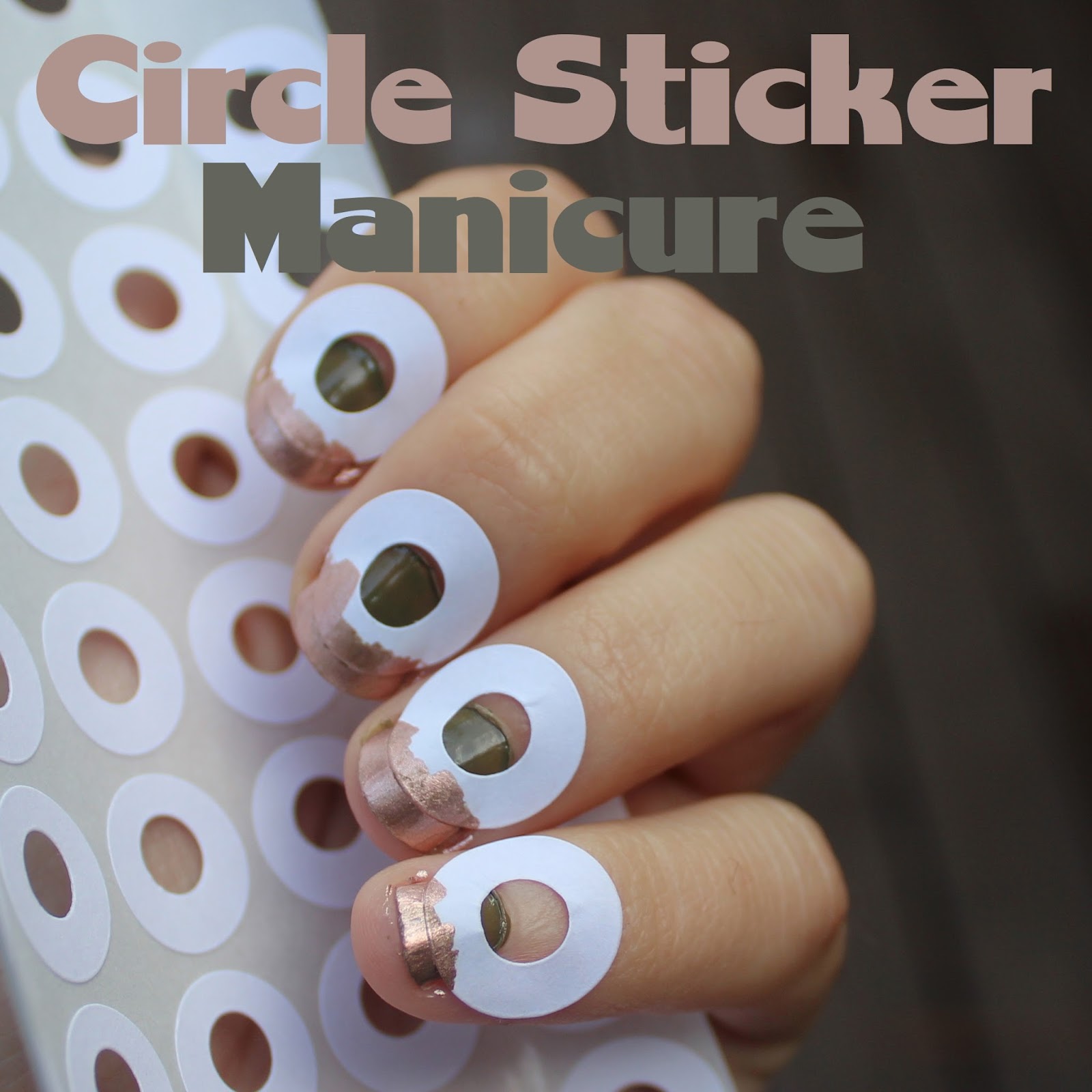 Hole punch reinforcement stickers used to do French manicures! This will  make my life MUCH easier!!