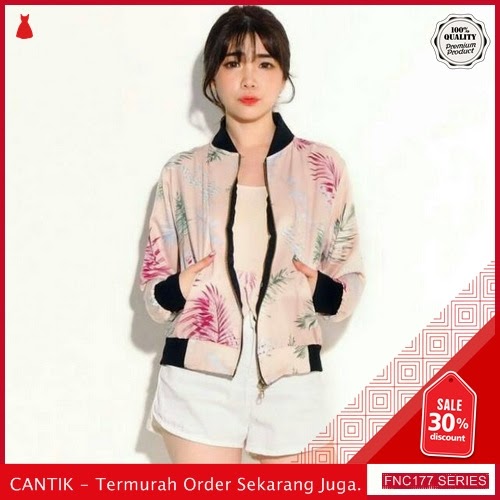FNC177B25 Bomber Tropical Babyterri Wanita Serba 50Ribuan