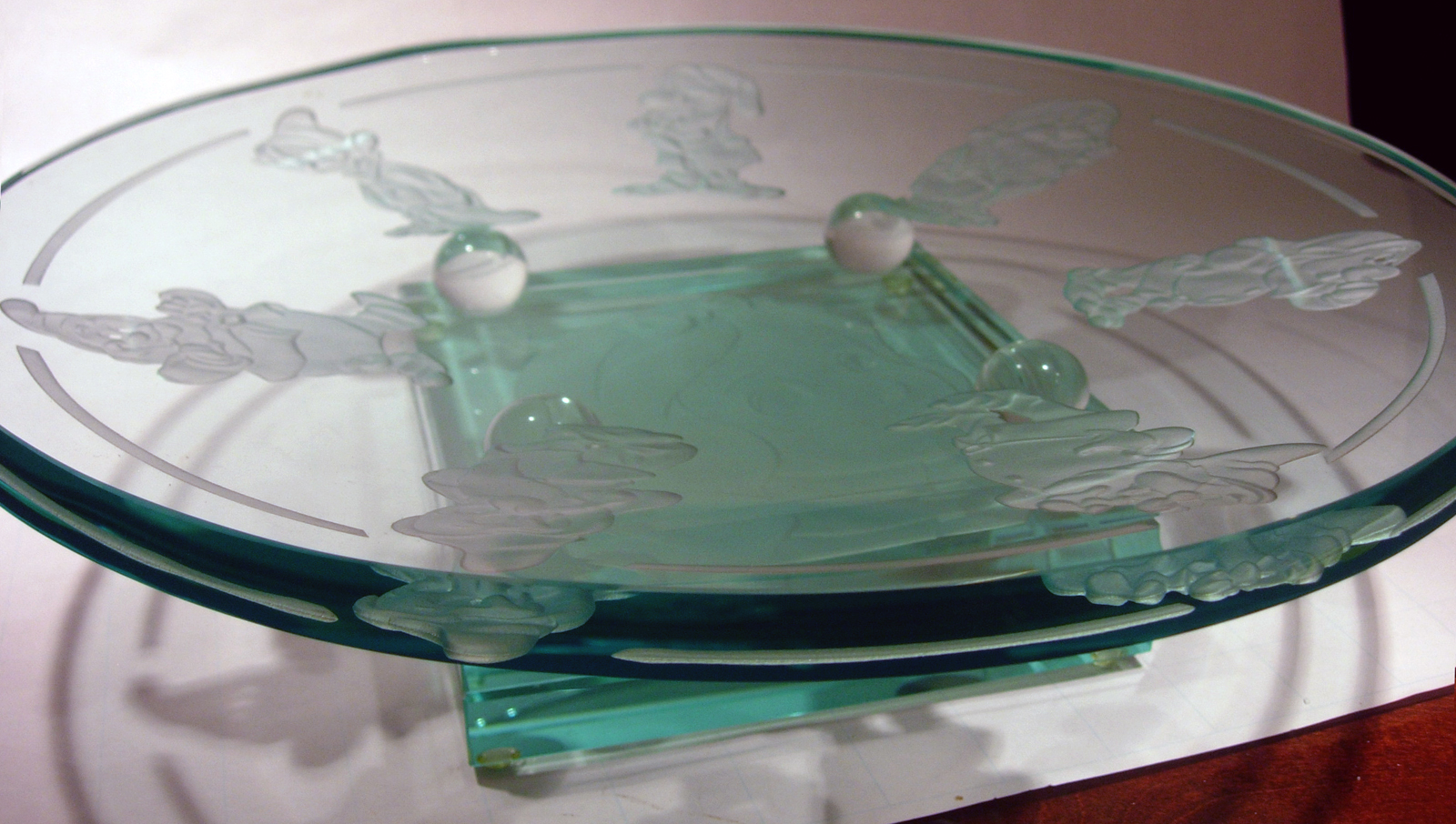 Filmic Light Snow White Archive Robert Guenther Etched Glass Art