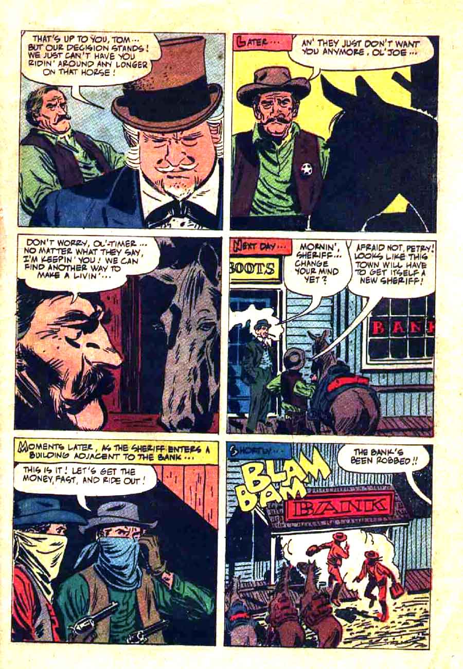 The Rifleman v1 #6 dell tv western comic book page art by Alex Toth