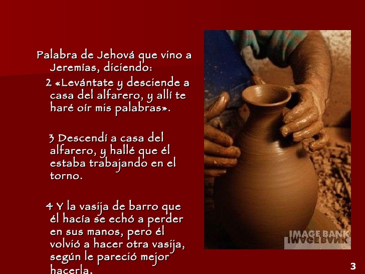 APOCALIPTICO EL BARRO EN LA MANO DEL ALFARERO