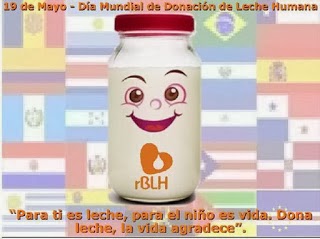 Resultado de imagen de 19 de mayo dia internacional de la donacion de leche materna
