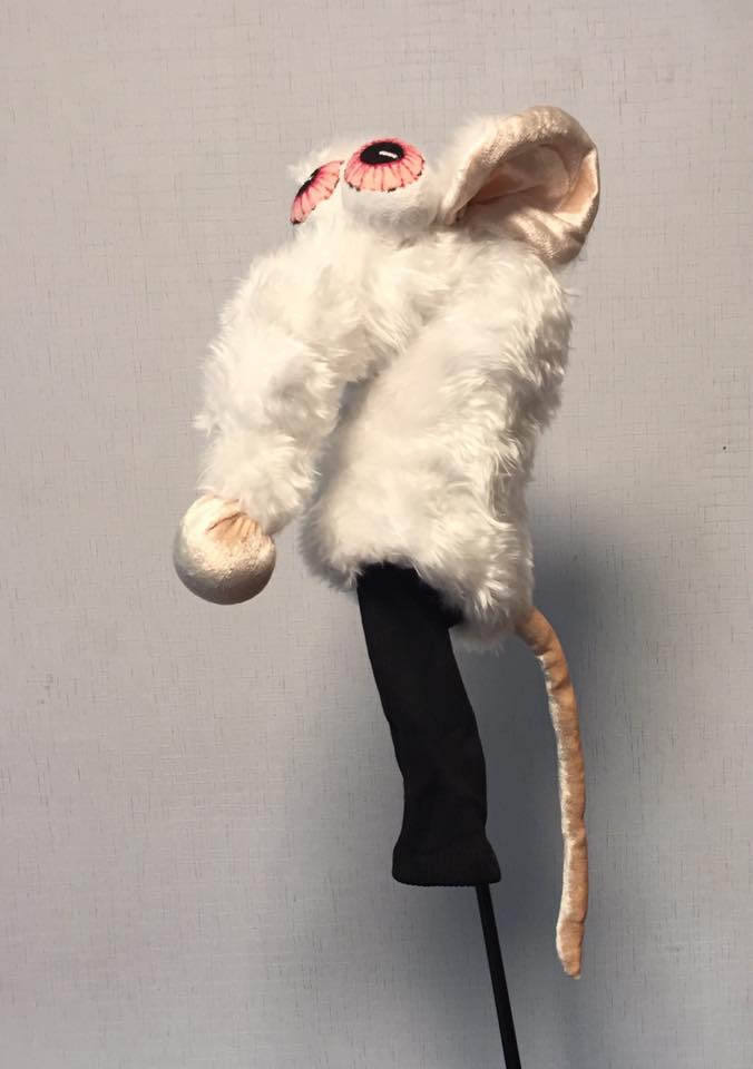 Custom Golf headcovers and puppets Custom golf headcover Lab RAT