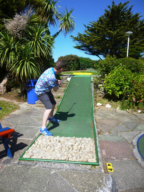 Crazy Golf at Gilmores Golf in Newquay, Cornwall