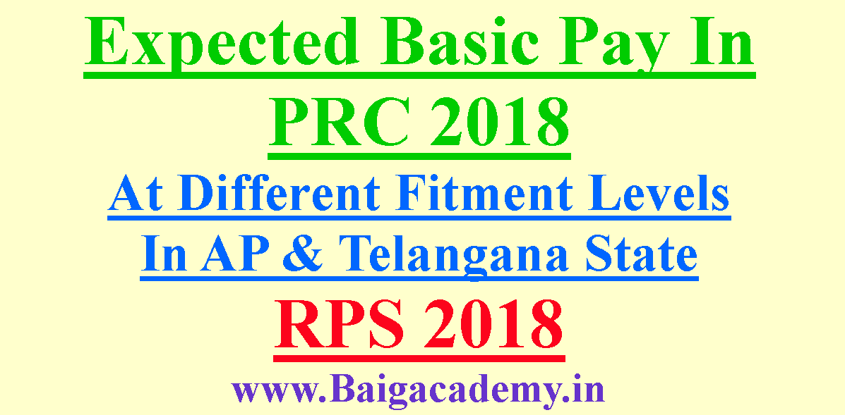 Expected New Basic Pay In Prc 2018 At Different Fitment Levels Ts Ap Expected Rps 2018