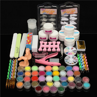 42 Colors Nail Art Set Manicure Kit - Health And Beauty