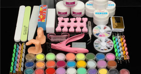 42 Colors Nail Art Set Manicure Kit - Health And Beauty