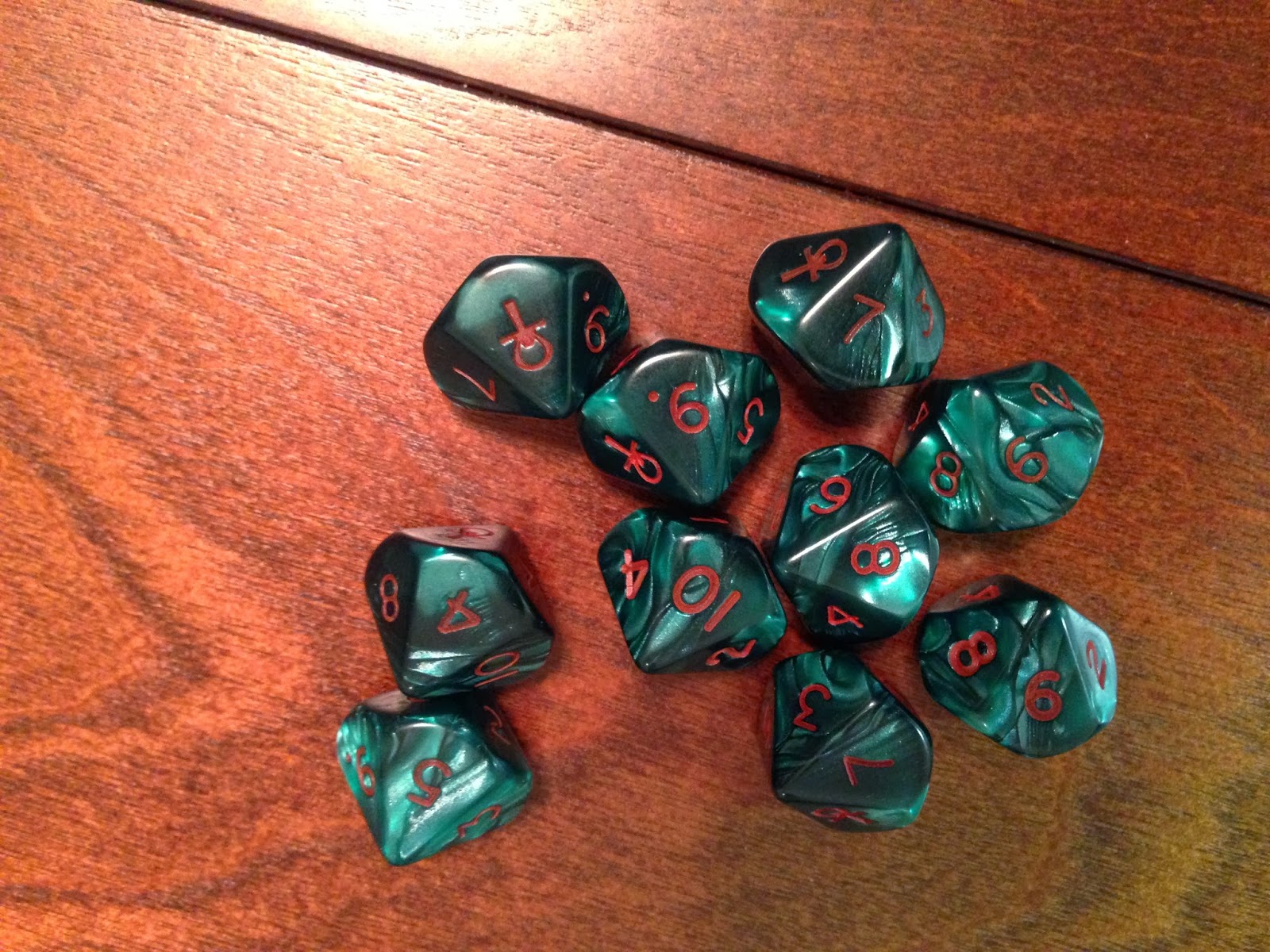 Read The Damn Book VtM 30 Day Challenge Day Five Favorite Dice Set