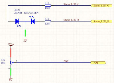 Bicolour LED and Potentiometer