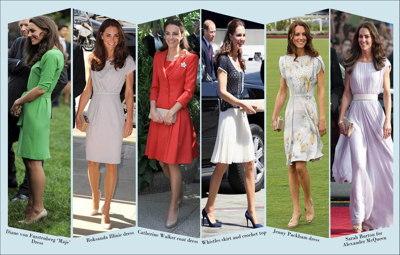 Catherine, The Duchess of Cambridge: Royal Tour Fashion - by Sarah ...