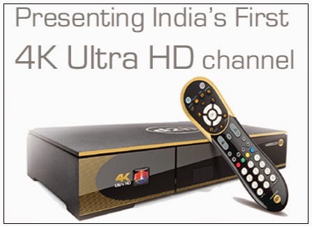 Videocon D2H launched India's First 4K UHD Set-Top Box and TV Channel