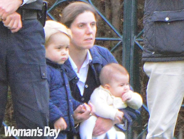 Princess Charlotte finally re-emerged with big brother, Prince George and their nanny, Maria Borrallo, Little Charlotte.