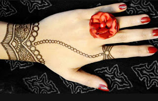 Chained Wrist Bail Henna Design