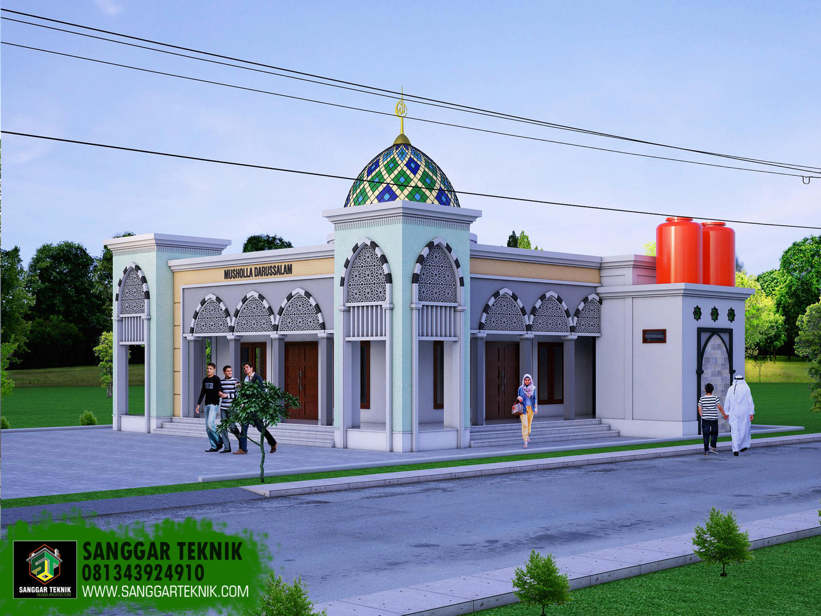 DESAIN MUSHOLLA MINIMALIS 7 X 7 ( 1 LANTAI ) | SANGGAR TEKNIK