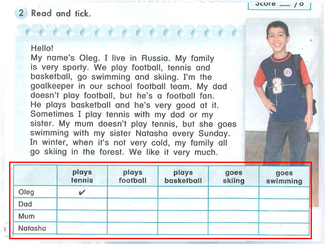 He swims very well. 2 Read and Tick 4 класс. My brother and i are good Tennis Players. I like playing Football рабочий лист. I like my friends.