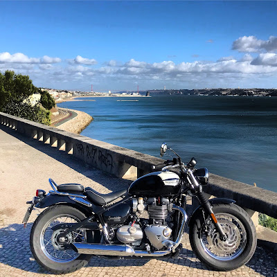 portugal estrada nacional 6 marginal cascais triumph bonneville speedmaster