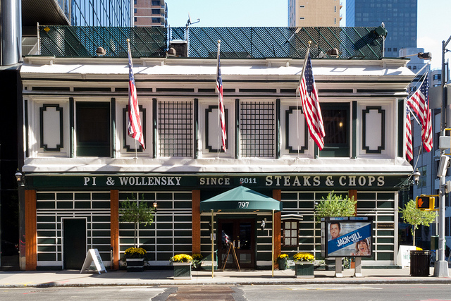 Smith and Wollensky became Pi and Wollensky for another name change when dining in New York