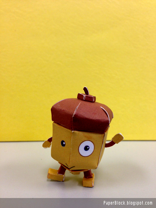 Smarty Bean Acorn Paper Toy