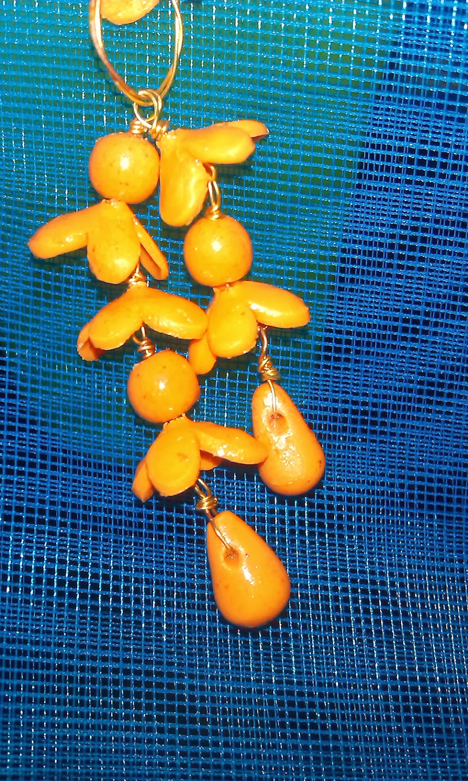 SunshineHima Light Orange Colour Earrings