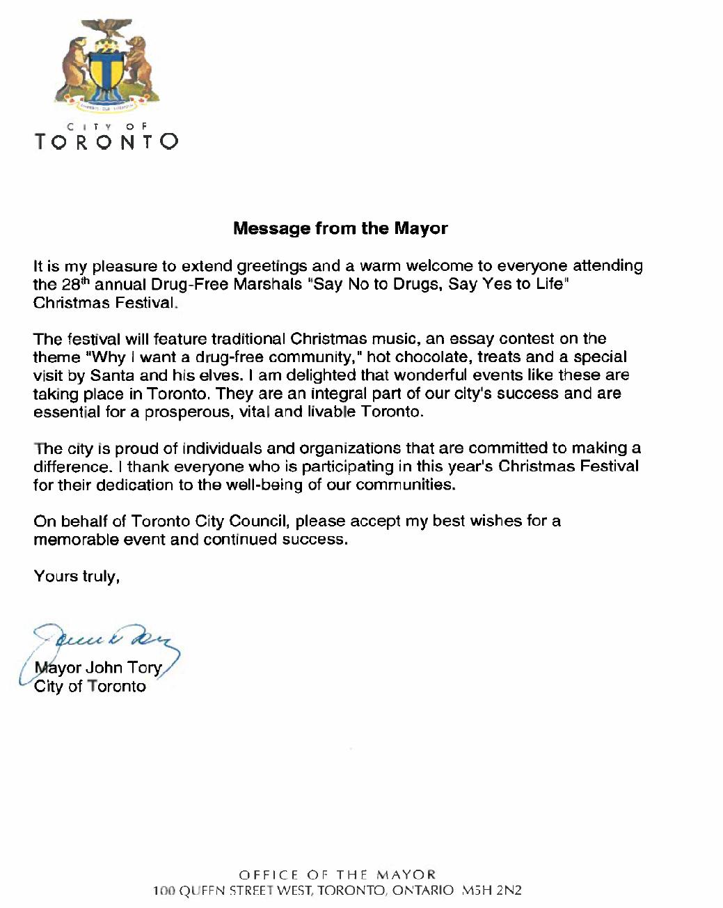 Essay of say no to drugs