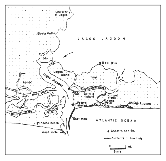 Lagos Lagoon and Harbour (Map credit FAO.org)