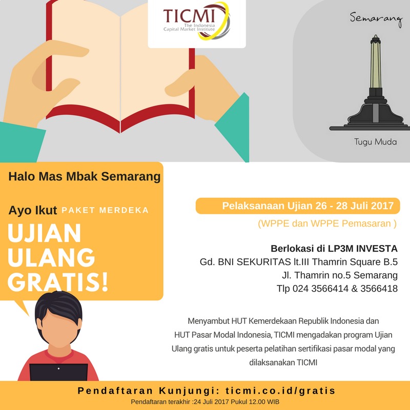 UJIAN ULANG TICMI DI SEMARANG Investa
