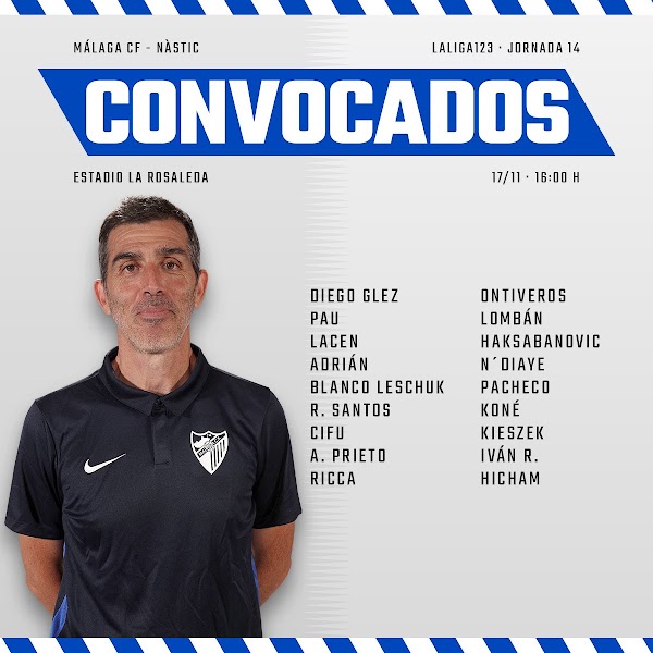 Málaga, convocatoria ante el Nàstic