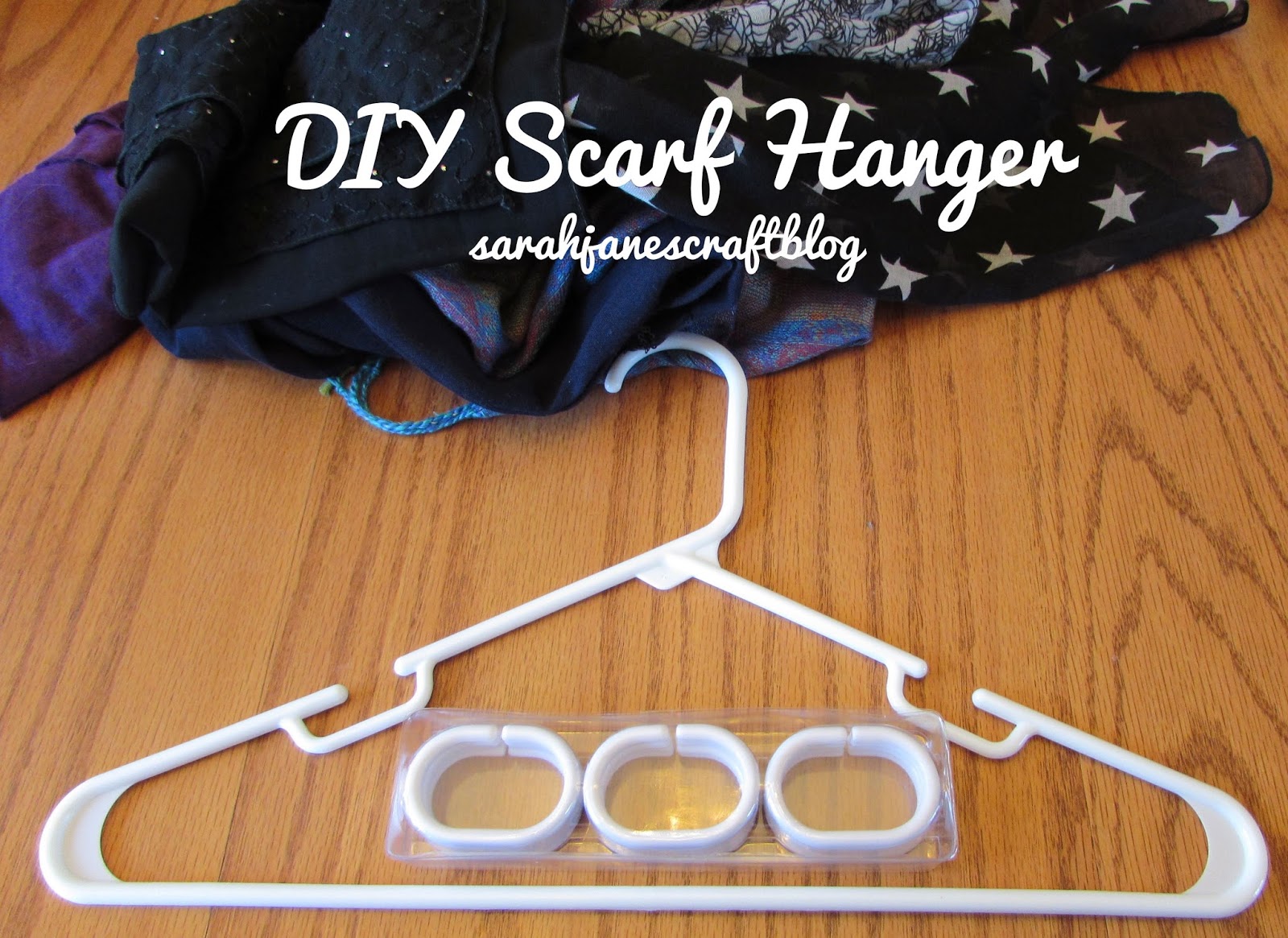 Sarah Jane's Craft Blog DIY Scarf Hanger