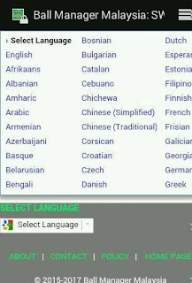 Select Language for Mobile Version