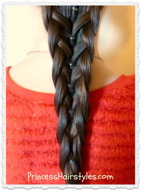 Elastic Mermaid Braid Hairstyle Hairstyles For Girls Princess