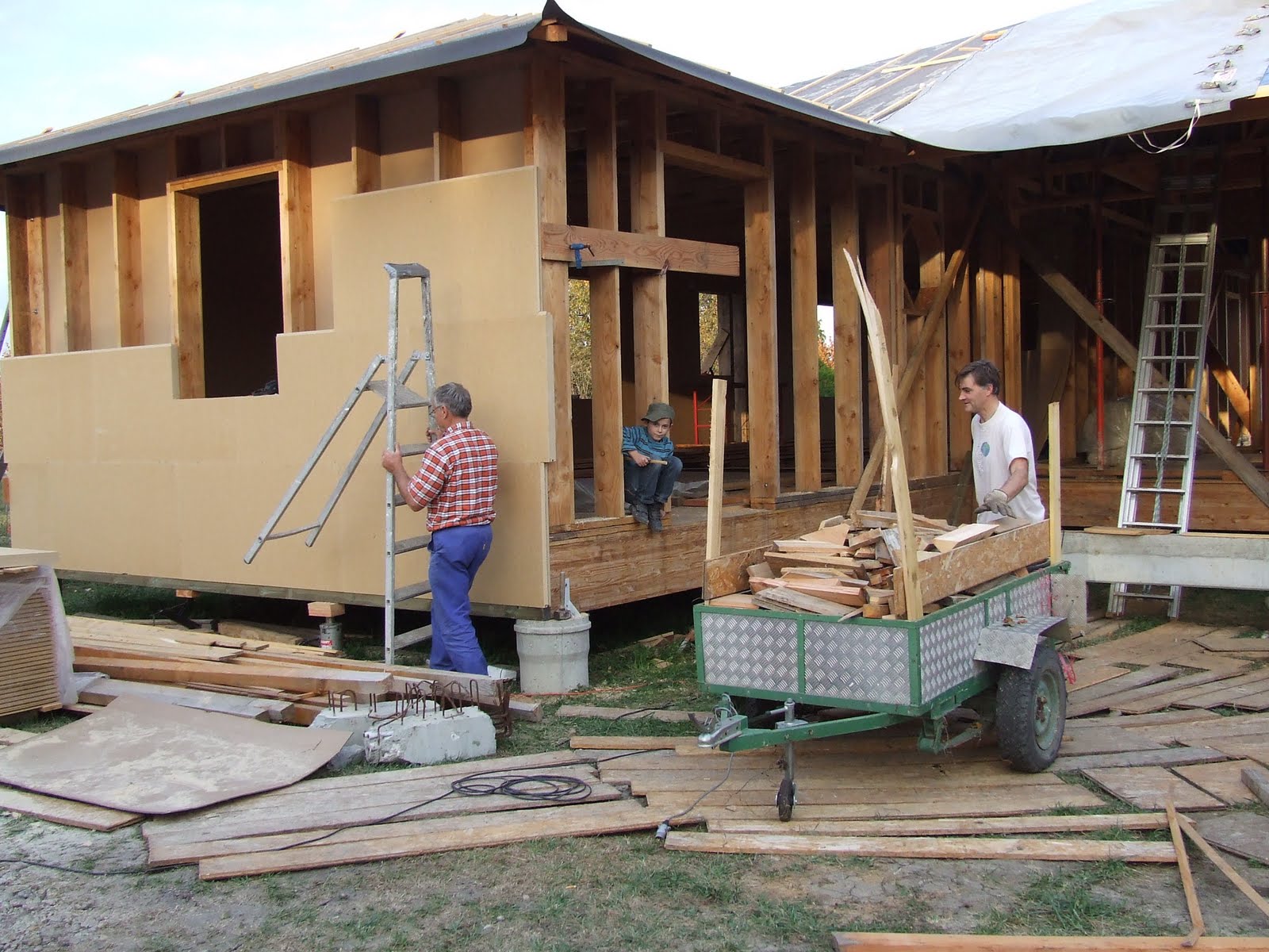 Ma maison sur pilotis isolation par l'extérieur en fibre