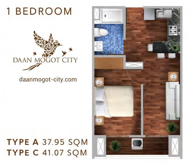Apartemen DAMOCI Jakarta Tipe 1 BR Apartemen DAMOCI Jakarta Tipe 1 BR