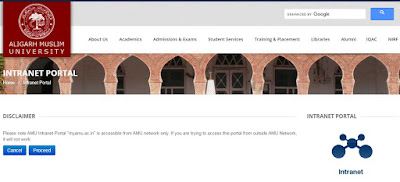 Aligarh Muslim University Intranet Portal