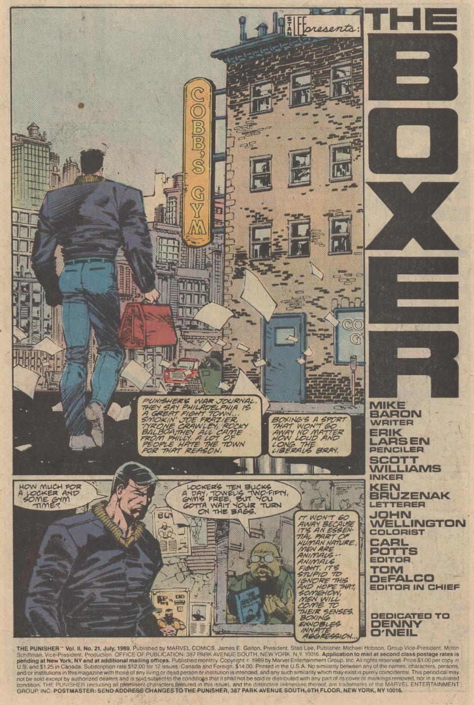 Read online The Punisher (1987) comic -  Issue #21 - The Boxer - 2