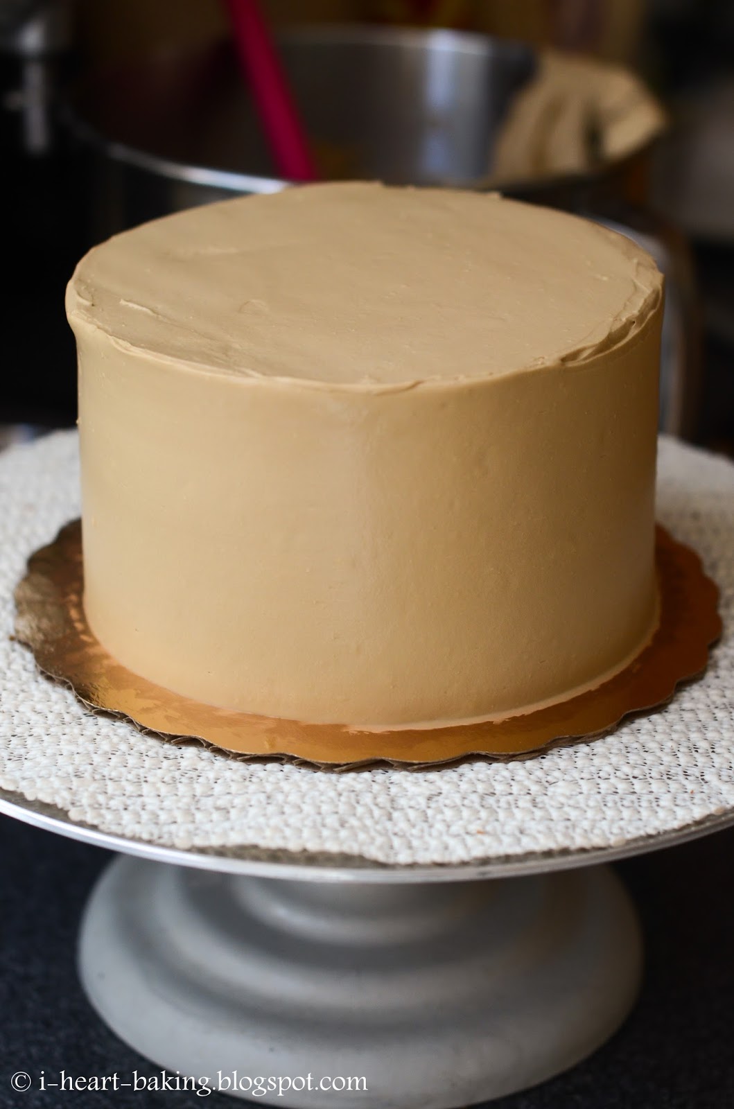 i heart baking! coffee chiffon drip cake with espresso whipped cream