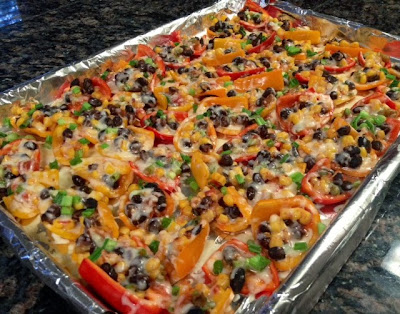 Tasty and Mostly Healthy Recipes Mini Pepper Nachos with Corn 