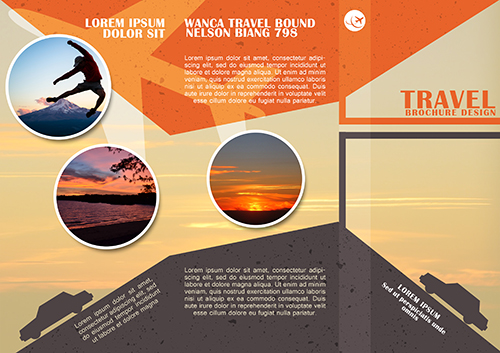 Photoshop Tutorial Trifold Travel Brochure Design