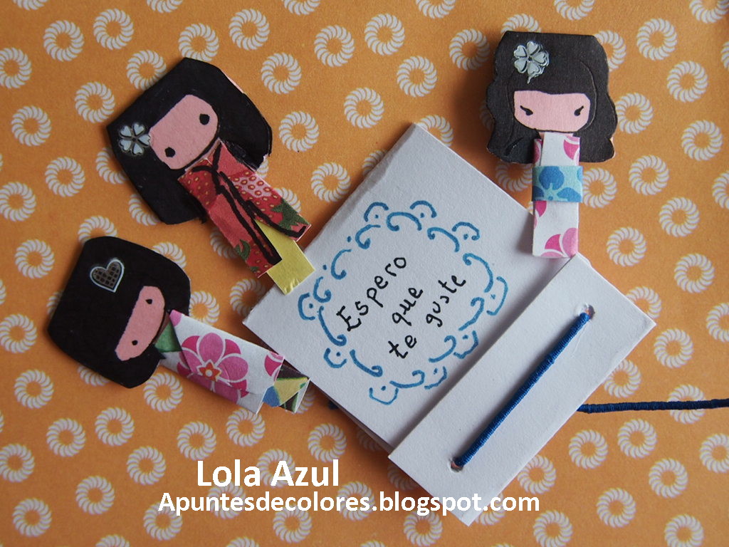 Apuntes de colores: Muñequitas de papel