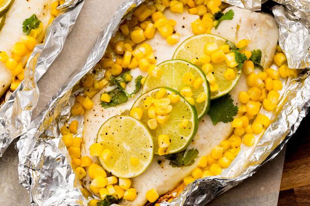 Honey-Lime Tilapia and Corn Foil Pack - food-drink-recipes.com Honey-Lime Tilapia and Corn Foil Pack - food-drink-recipes.com